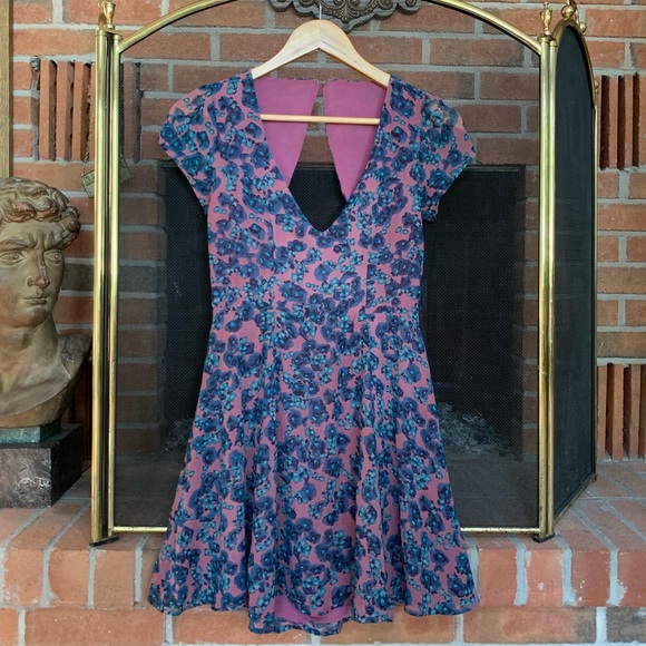 Nasty Gal Flower Mini Dress - Picture 1 of 6